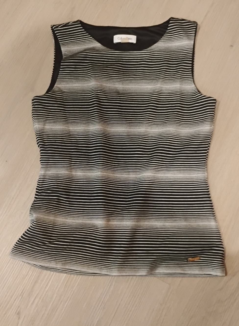 Calvin Klein Women's Striped Gradient Sleeveless Top Sz XS